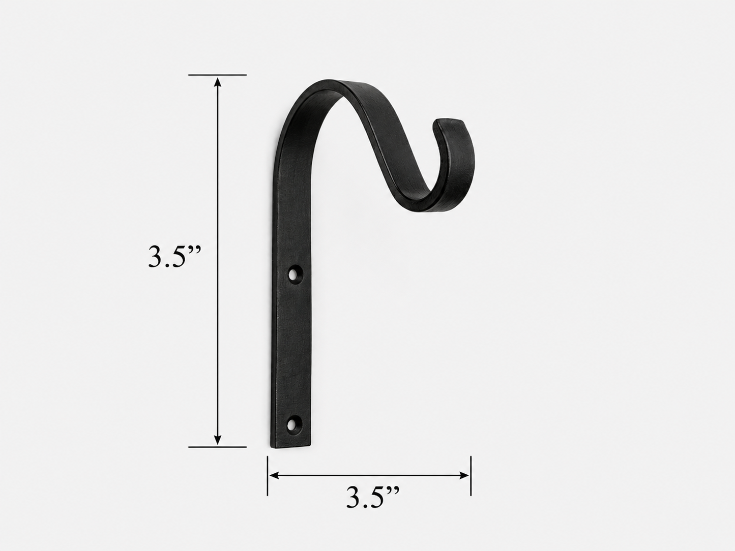 Amish Hand-Forged Arched Hook Plant Hanger - Small, Medium, Large