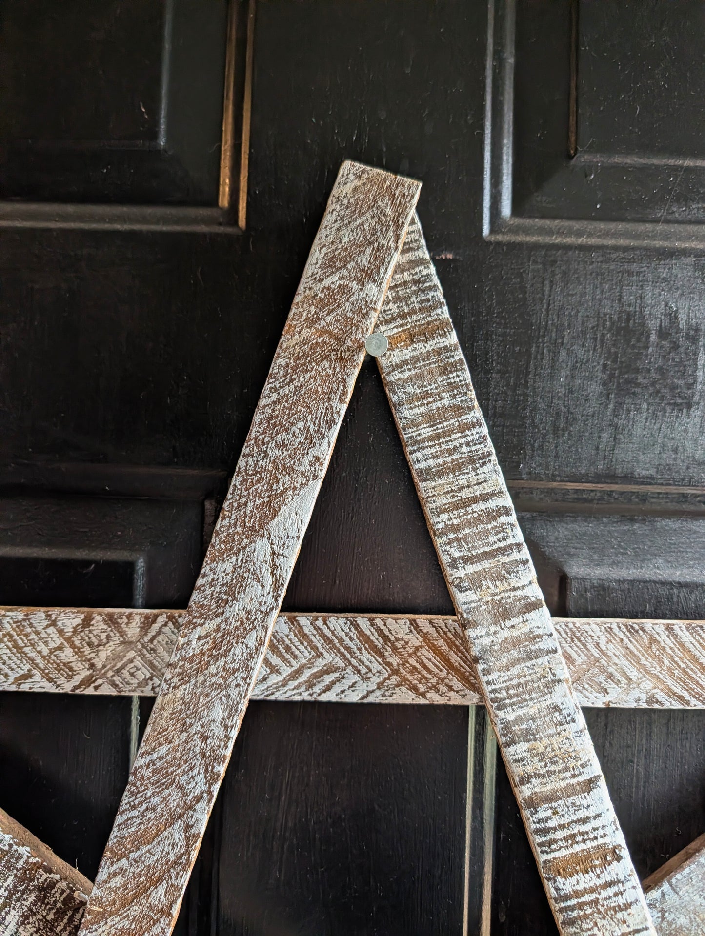 Rustic Wooden Star – Handmade Amish Christmas Decor, Wood lathe, 24 inch