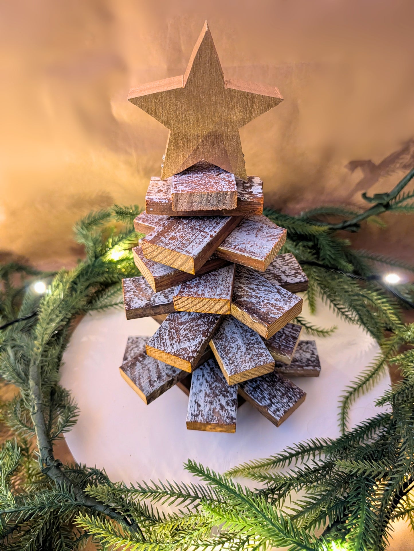 Amish Handmade Wood Lath Christmas Trees • Rustic Holiday Decor • Farmhouse Christmas Decoration