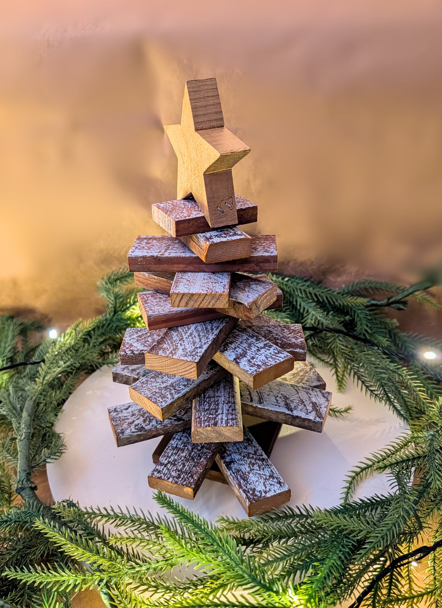 Amish Handmade Wood Lath Christmas Trees • Rustic Holiday Decor • Farmhouse Christmas Decoration